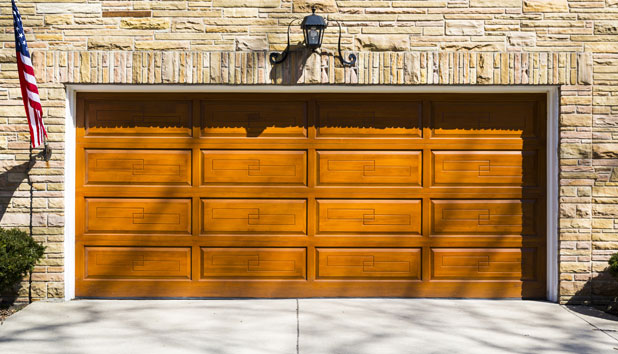 Wooden garage door Monroe County
